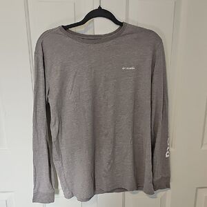 Columbia Men's Long-Sleeve Crew Neck Shirt — Gray